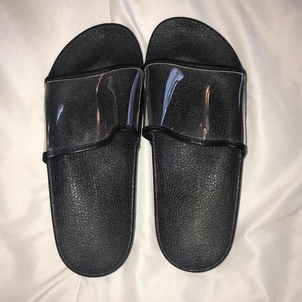 Black and clear slides